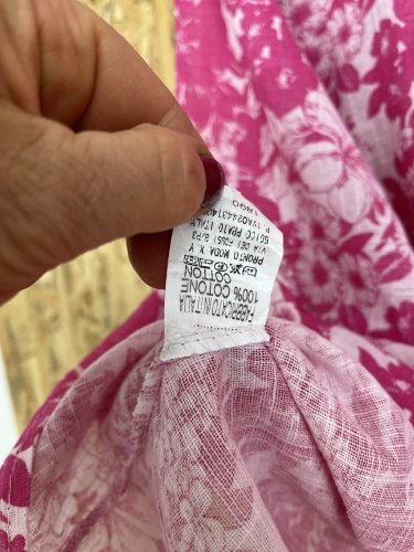 Prodloužená tunika Made in Italy 100 % bavlna