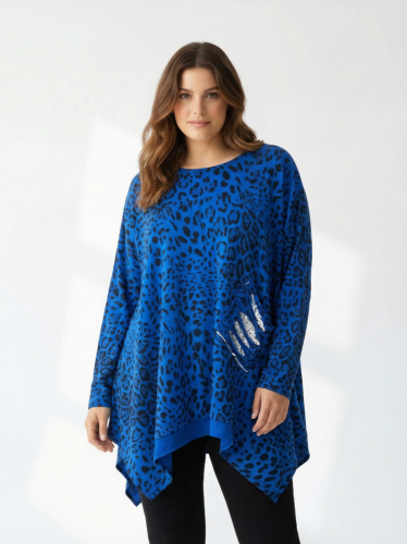 Oversize tunika Made in Italy 95 % bavlna