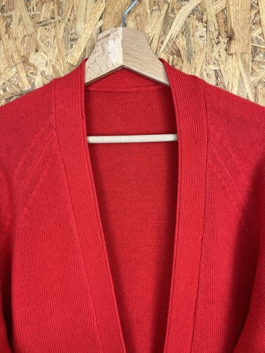 Prodloužený kardigan Made in Germany 85 % vlna