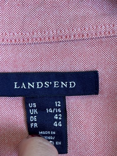 Bavlněná košile Lands`End 100 % bavlna
