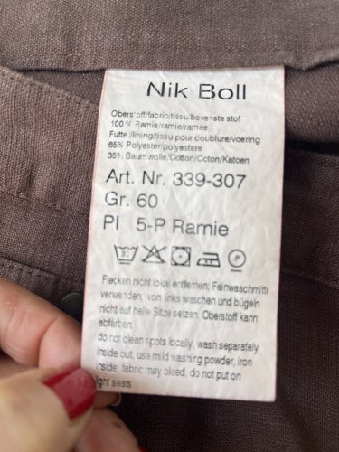 Pánské kalhoty Nik Boll 100 % ramie