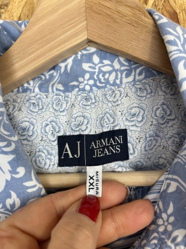 Pánská košile Armani jeans 70 % bavlna