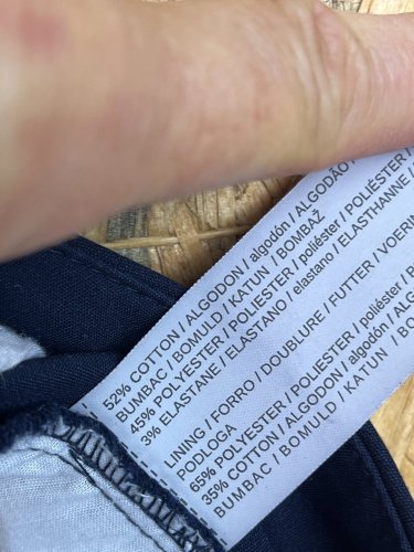 Námořní kalhoty Mango 52 % bavlna