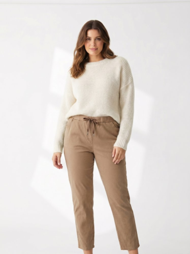 Elastické kalhoty Made in Italy 75 % viskoza