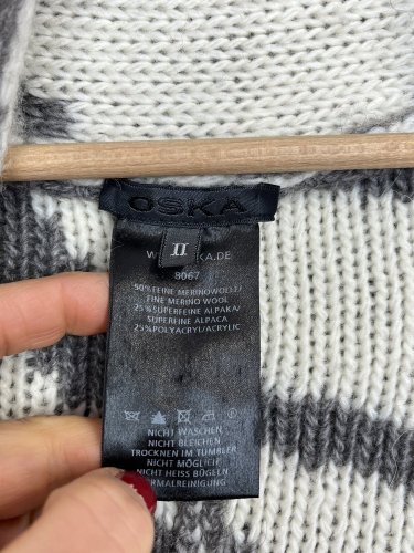 Vlněná vesta OSKA  50 % merino vlna 25 % alpaka