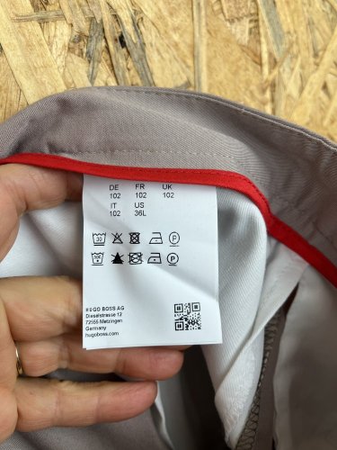 Pánské kalhoty Hugo Boss 97 % bavlna