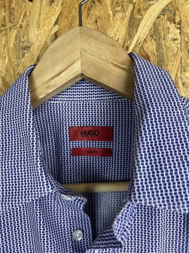 Pánská košile Hugo Boss s podílem bavlny a elastanu