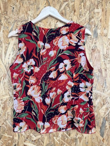 Hedvábný top Alberto Fabiani 100 % hedvábí