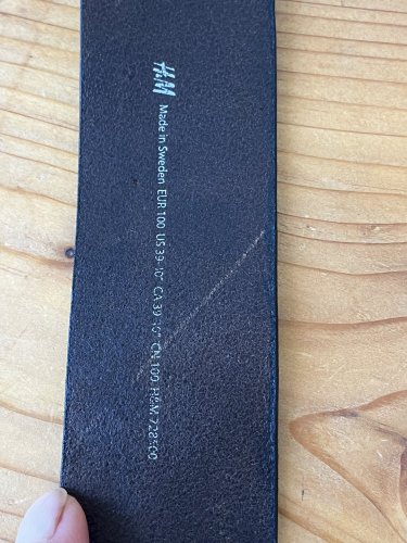 Kožený pásek H&M 100 % kůže