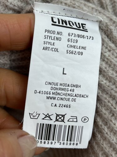 Svetr CINQUE 25 % vlna 25 % alpaka