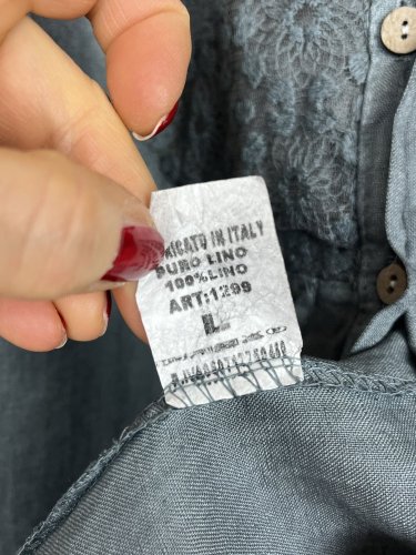 Lněná košile Made in Italy 100 % len