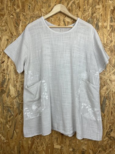 Oversize tunika Made in Italy 100 % bavlna