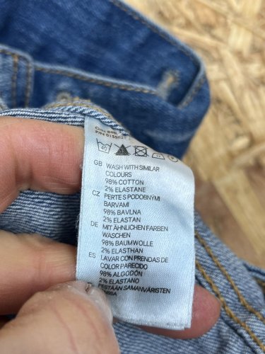 Riflová bunda H&M 98 % bavlna