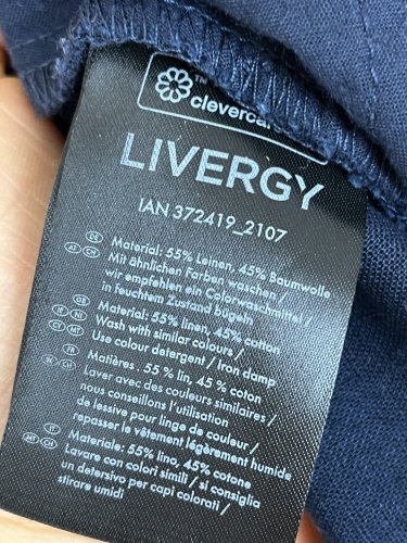 Námořní kalhoty Livergy 55 % len 45 % bavlna