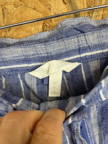Lněné kraťasy H&M 95 % len