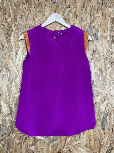 Hedvábný top Made in Madagascar 100 % hedvábí