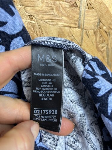 Lněné šaty Marks&Spencer 55 % len 45 % viskoza