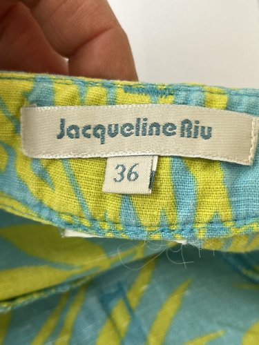 Lněné kalhoty Jacqueline Riu 100 % len