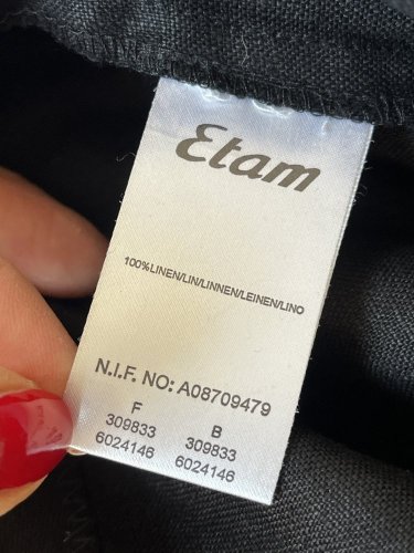 Široké kalhoty Etam 100 % len