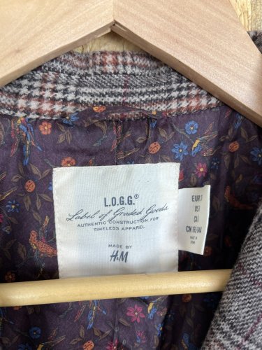 Vlněné sako H&M 23 % vlna