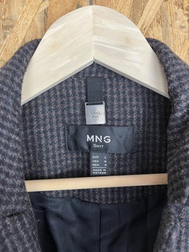 Vlněný kabát Mango s podílem vlny a polyesteru