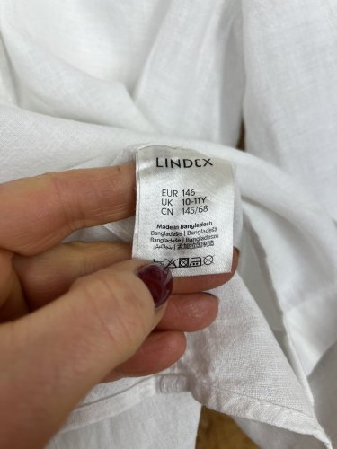 Dětská košile Lindex s podílem bavlny a lnu