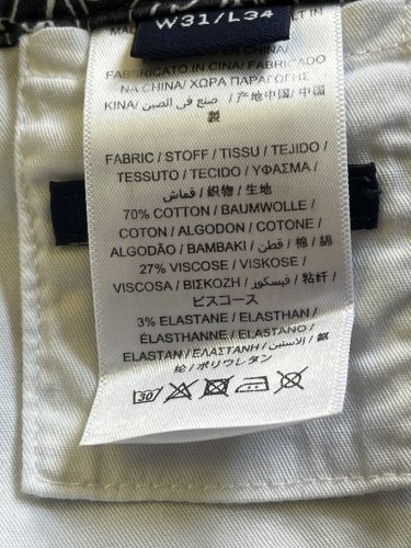 Pánské kalhoty GANT 70 % bavlna