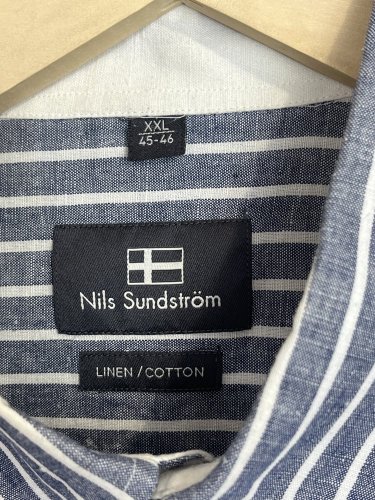 Pánská košile Nils Sundstrom 60 % len 40 % bavlna