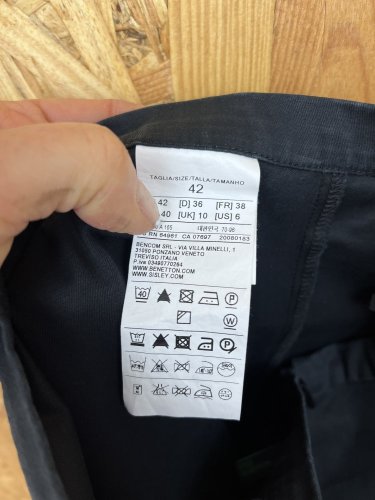 Bavlněná sukně Benetton 98 % bavlna