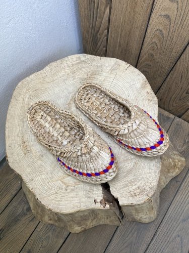 Nové slaměné boty Handmade