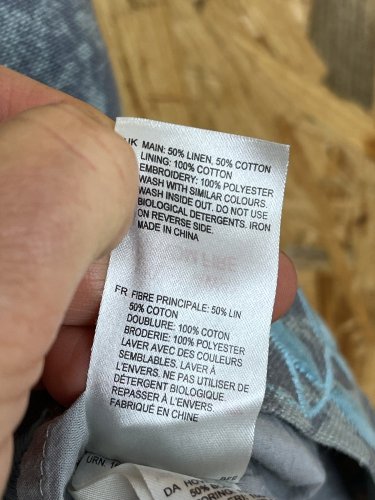 Přírodní sukně White Stuff 50 % len 50 % bavlna