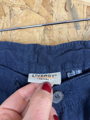 Pánské kalhoty Livergy 55 % len 45 % bavlna