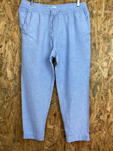 Lněné kalhoty H&M 100 % len