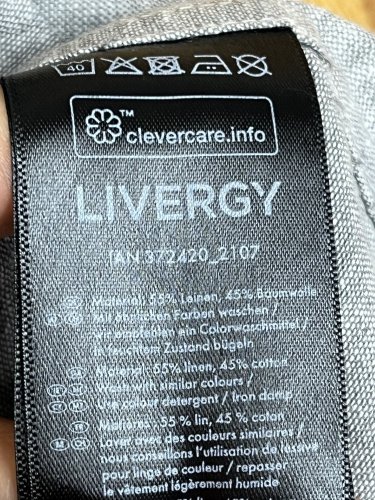 Pánská košile Livergy 55 % len 45 % bavlna