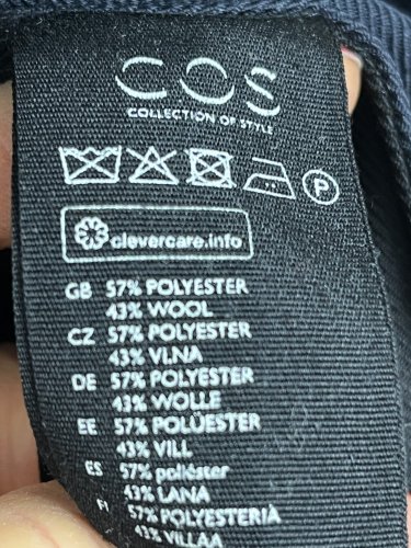 Prodloužená košile COS 43 % vlna