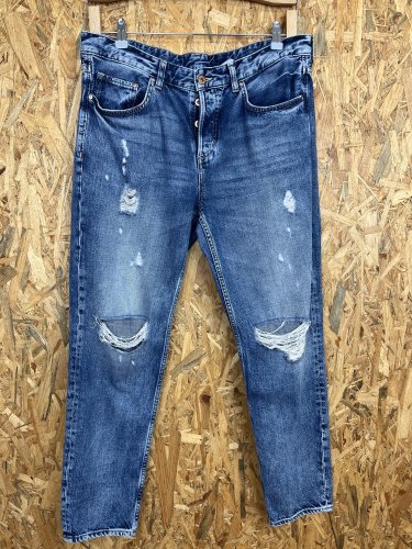 Trhané džíny H&M 59 % bavlna 41 % lyocel