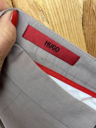 Pánské kalhoty Hugo Boss 97 % bavlna