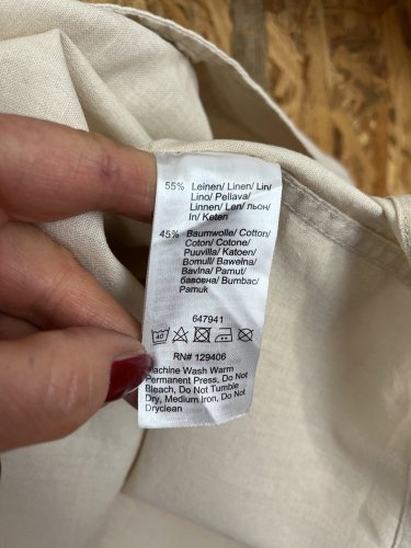 Pánská košile Made in Bangladesh 55 % len 45 % bavlna