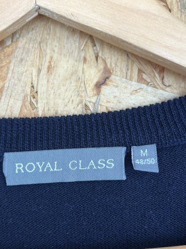 Pánský svetr Royal Class 51 % merino vlna 49 % bavlna