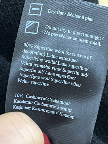 Luxusní pončo Made in Norway 90 % vlna 10 % kašmír