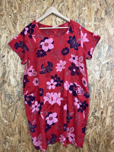 Přírodní šaty Made in Italy 70 % bavlna 30 % len