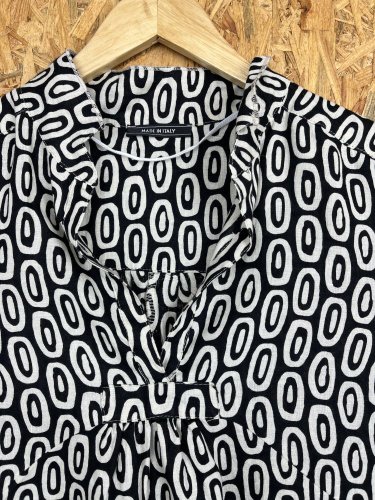 Lněné šaty Made in Italy 100 % len