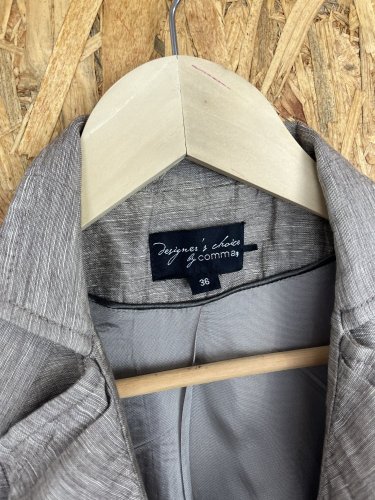 Lněný kabát Comma, 54 % len 41 % viskoza