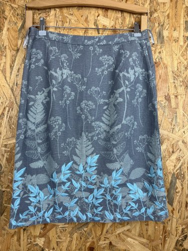 Přírodní sukně White Stuff 50 % len 50 % bavlna