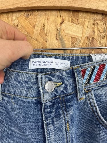 Trhané džíny ZARA 100 % bavlna