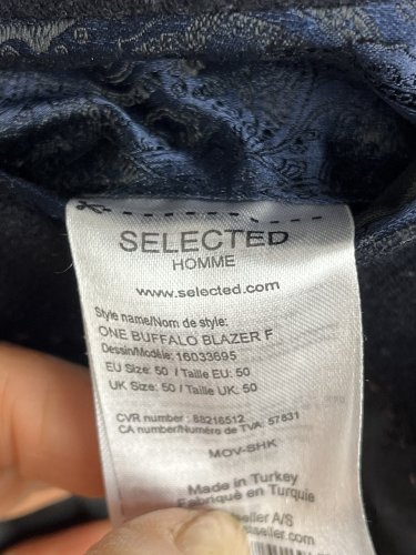 Pánské sako Selected Homme 55 % vlna 5 % lyocel