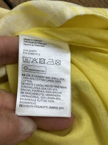 Přírodní šaty H&M 55 % len 45 % bavlna