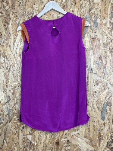 Hedvábný top Made in Romania 100 % hedvábí