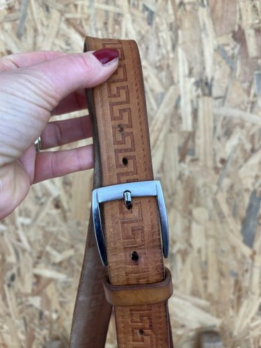 Pánský kožený pásek Made in Italy 100 % kůže
