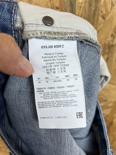 Pánské džíny Armani jeans 98 % bavlna